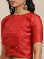 Saree Mall Blue & Off-White Dyed Effect Saree | Grocsy