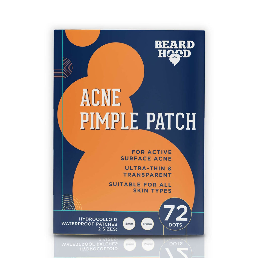 Beardhood Acne Pimple Patch Hydrocolloid Waterproof Patches For Active Surface Acne, Absorbs Pimple Overnight | Grocsy
