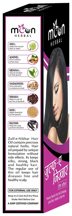 Moon Herbal Zulfe-E Nikhar Oil | Grocsy