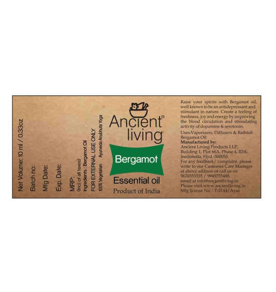 Ancient Living Bergamot Essential Oil | Grocsy