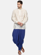 Sethukrishna Men Navy Blue Solid Dhoti Pant | Grocsy