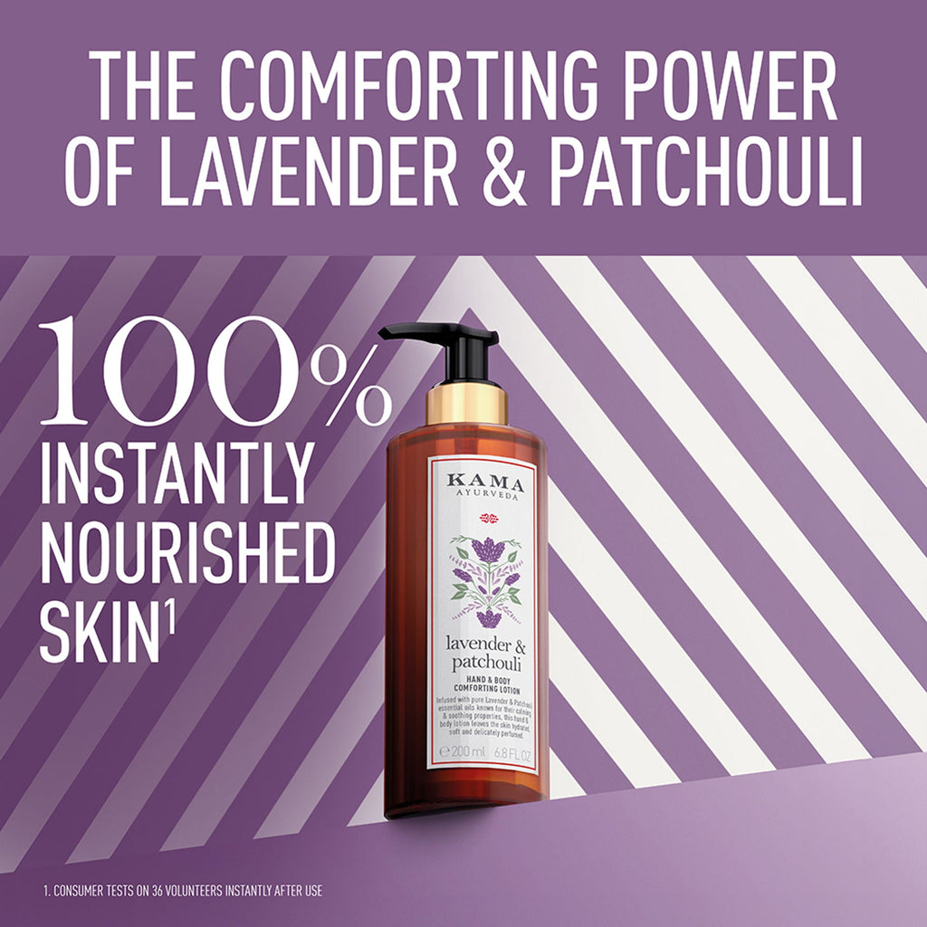 Kama Ayurveda Lavender & Patchouli Soothing & Hydrating with Paraben Free Hand And Body Lotion | Grocsy