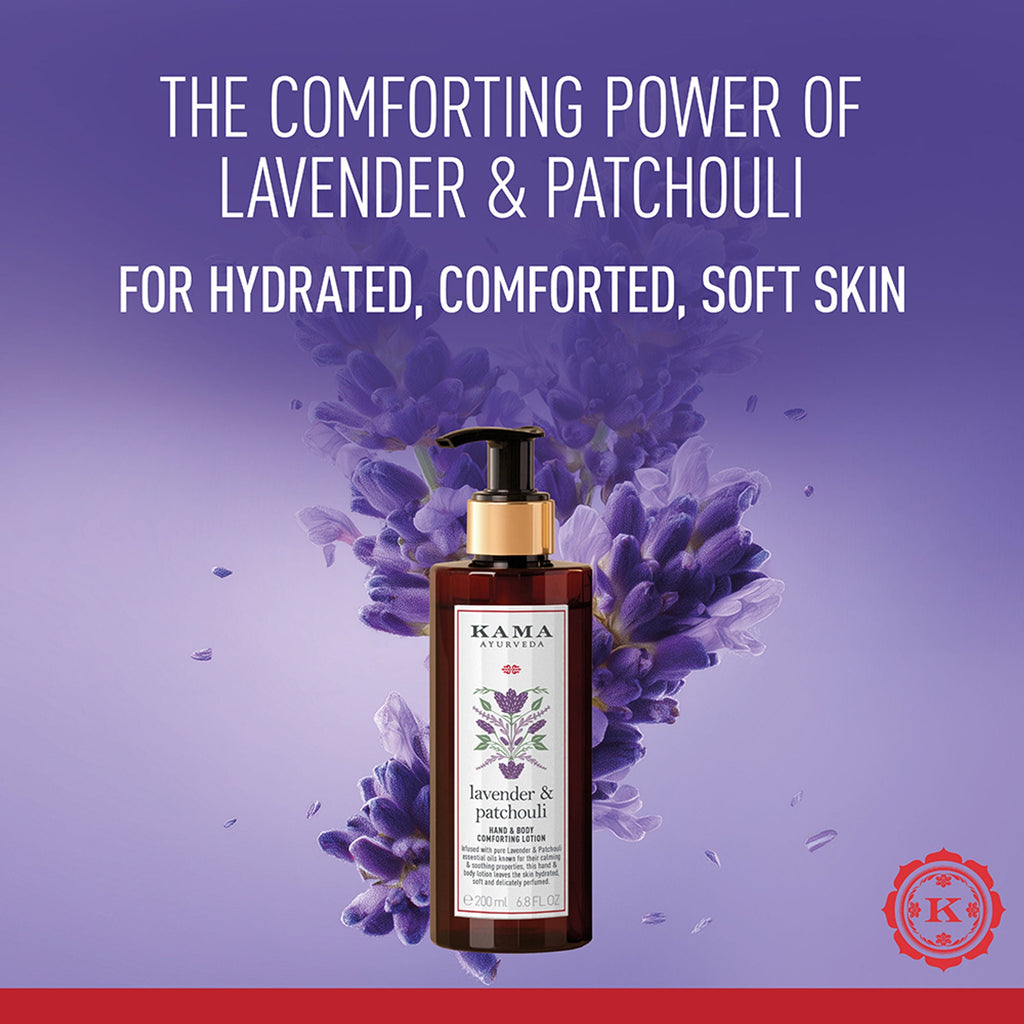 Kama Ayurveda Lavender & Patchouli Soothing & Hydrating with Paraben Free Hand And Body Lotion | Grocsy