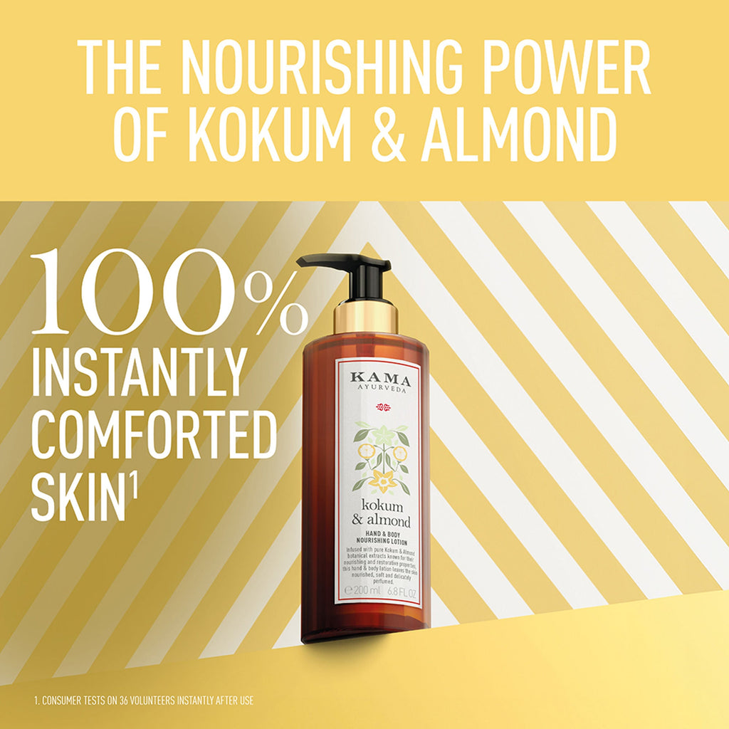 Kama Ayurveda Kokum Almond Restoring & Hydrating with Paraben Free Hand And Body Lotion | Grocsy