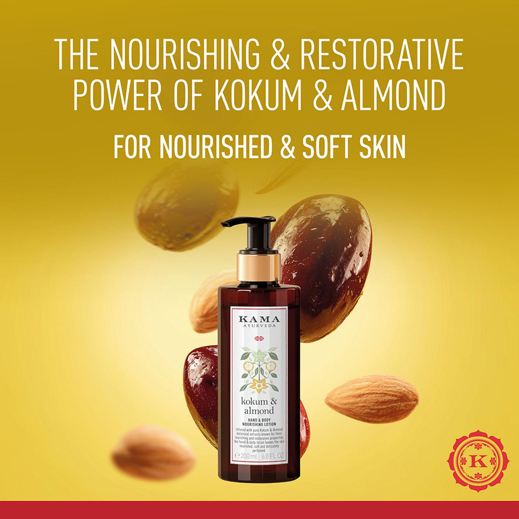 Kama Ayurveda Kokum Almond Restoring & Hydrating with Paraben Free Hand And Body Lotion | Grocsy