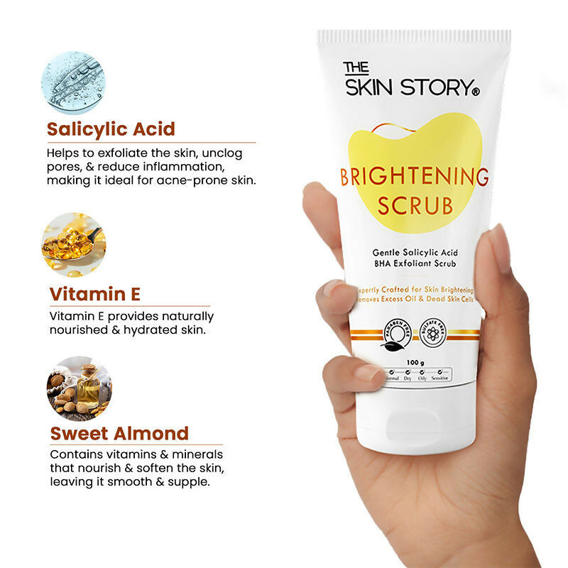 The Skin Story Salicylic Acid Brightening Face Scrub | Grocsy