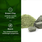 Ustraa Deo Soap For Men - Neem and Green Clay, Sea Minerals, & Activated Charcoal | Grocsy