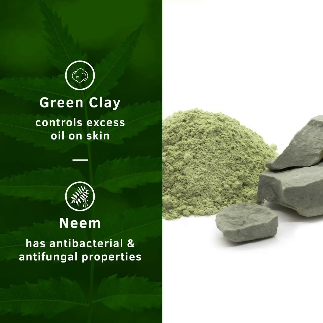 Ustraa Deo Soap For Men - Neem and Green Clay, Sea Minerals, & Activated Charcoal | Grocsy