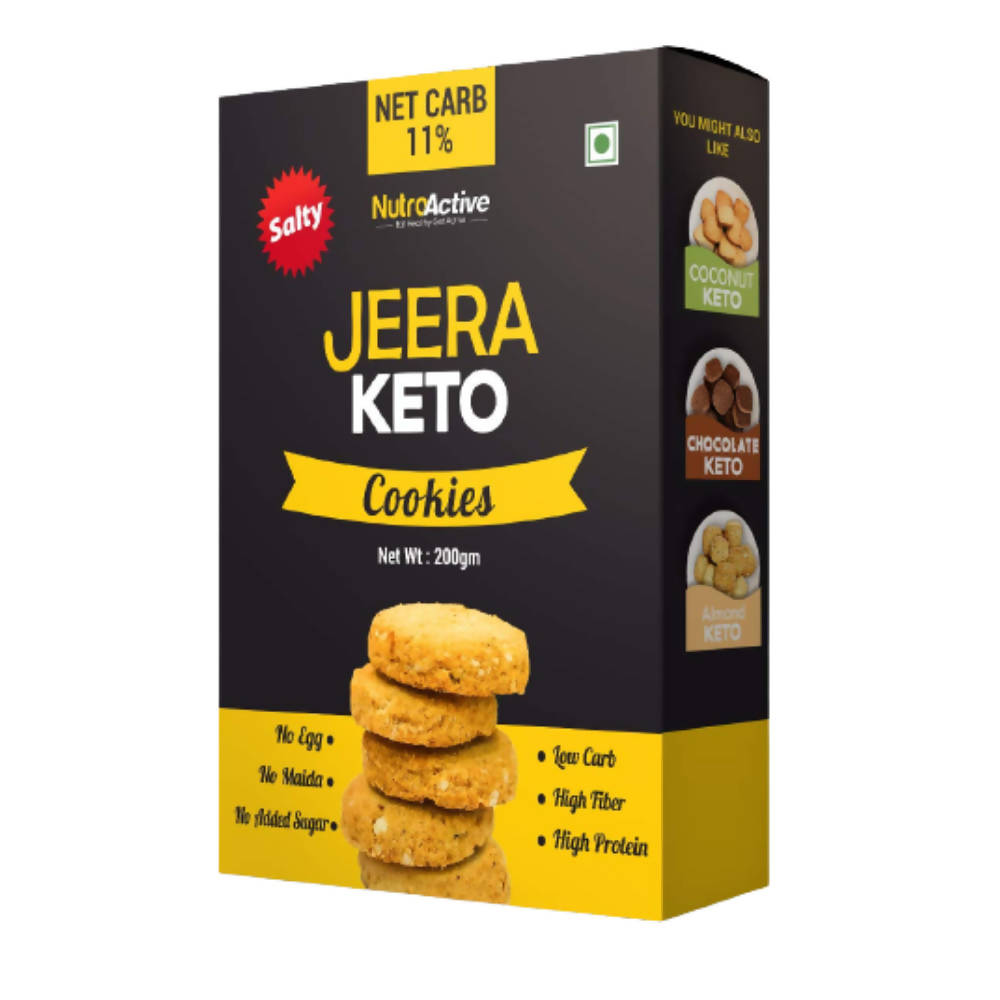 NutroActive Keto Jeera Cookies Salted | Grocsy
