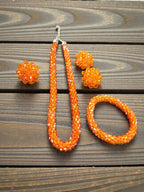 Inhanns Rangshine 4-In-1 Crystal Glam Set - Handmade - Orange | Grocsy