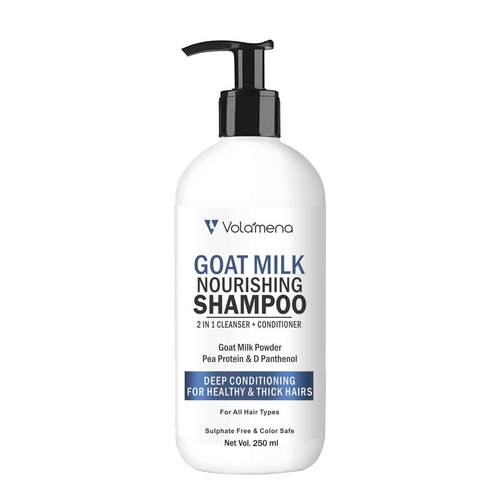 Volamena Goat Milk Shampoo Is Gentle 2 In 1 Hair Cleanser | Grocsy