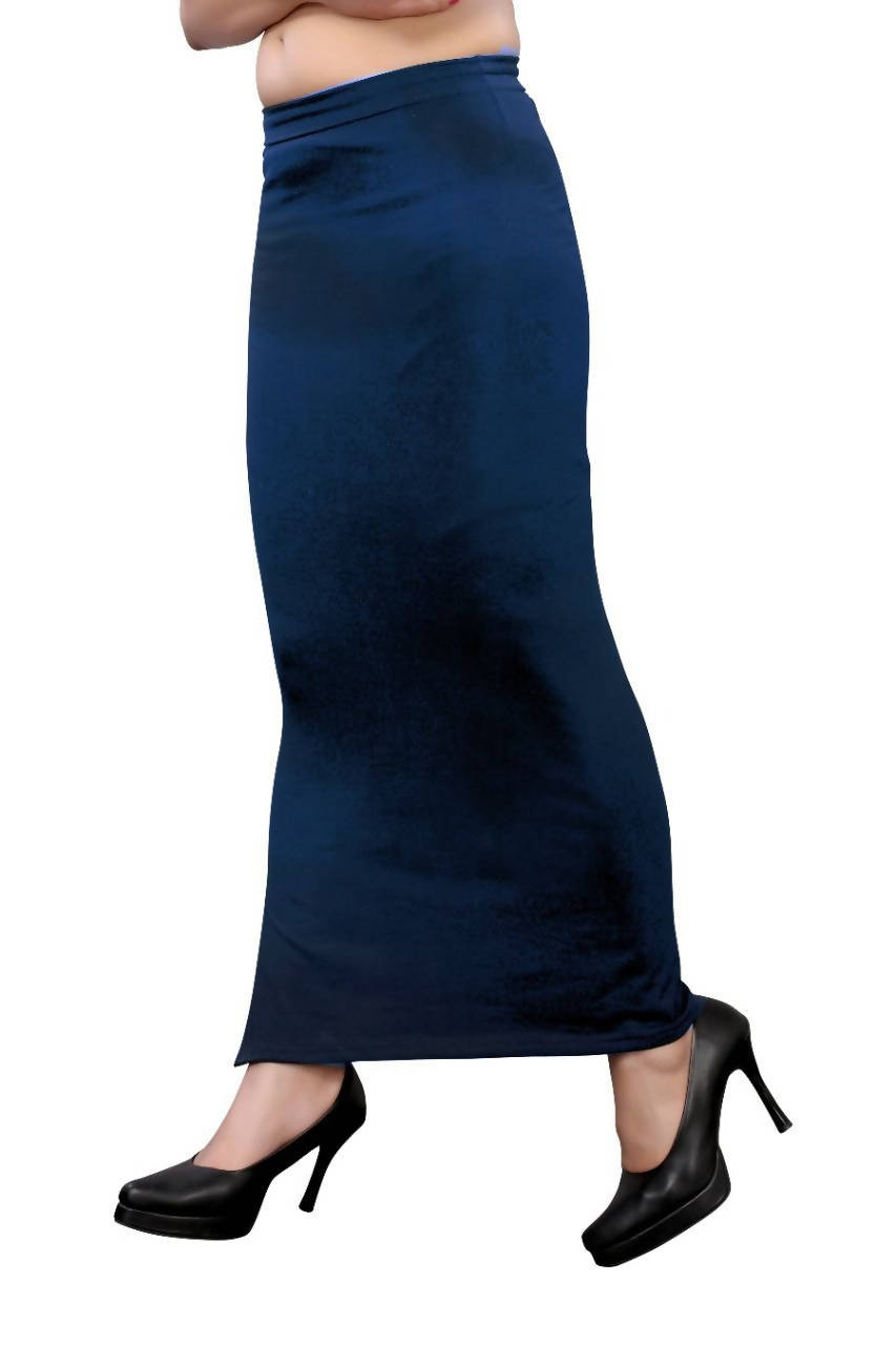 Vamika Navy Blue Cotton Lycra Petticoat | Grocsy