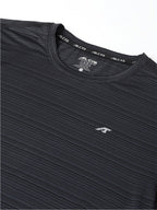 Alcis Striped Slim Fit Anti-Static T-Shirt | Grocsy