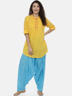 Souchii Women Pure Cotton Loose Fit Patiala | Grocsy