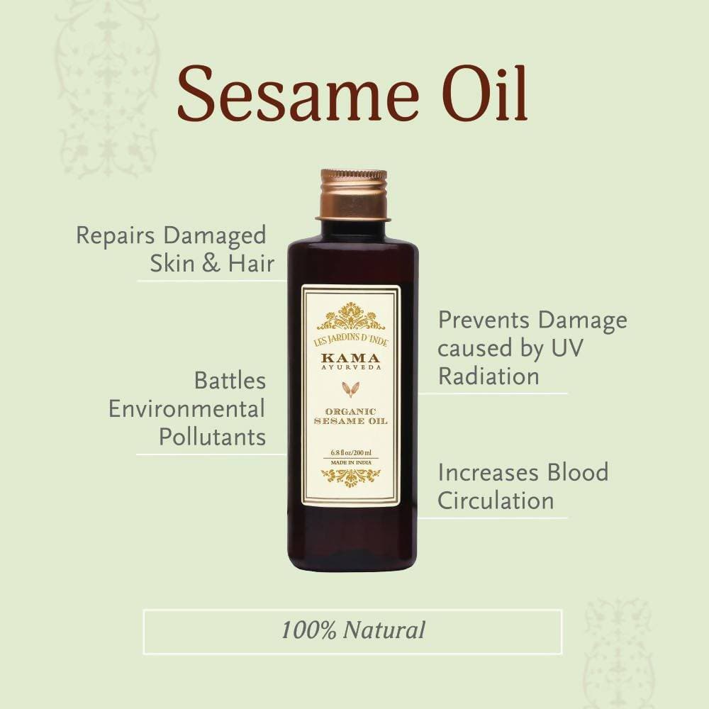 Kama Ayurveda Organic Sesame Oil 200ml | Grocsy