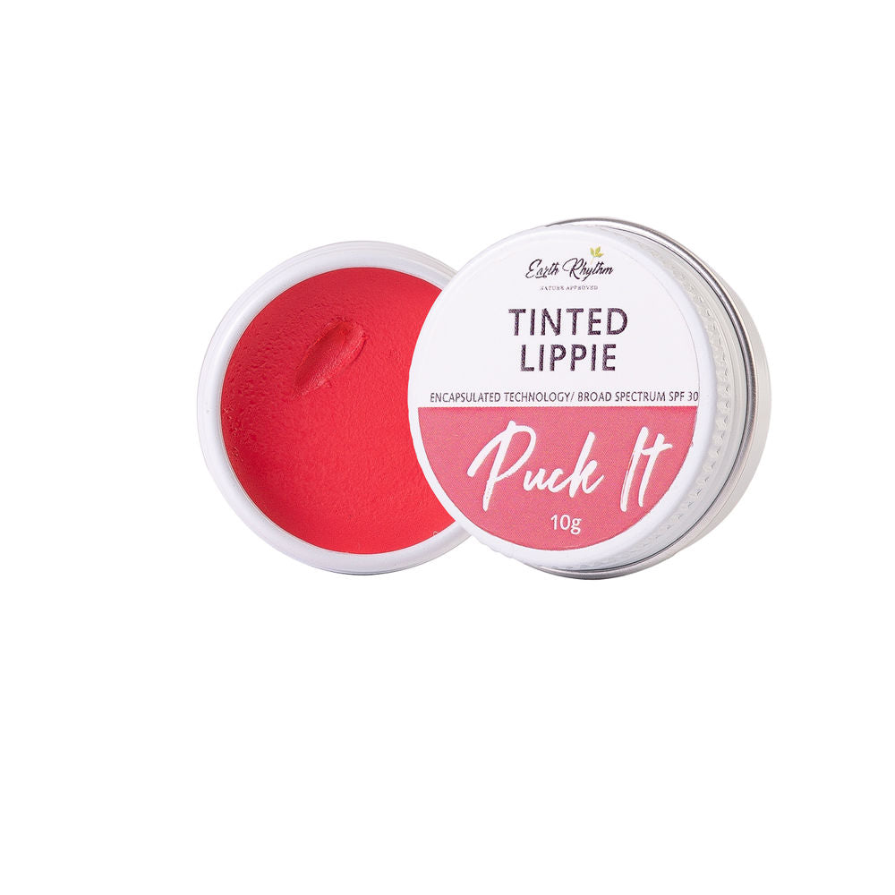 Earth Rhythm Tinted Lippie Puck It Lip Balm - Lady Bug | Grocsy