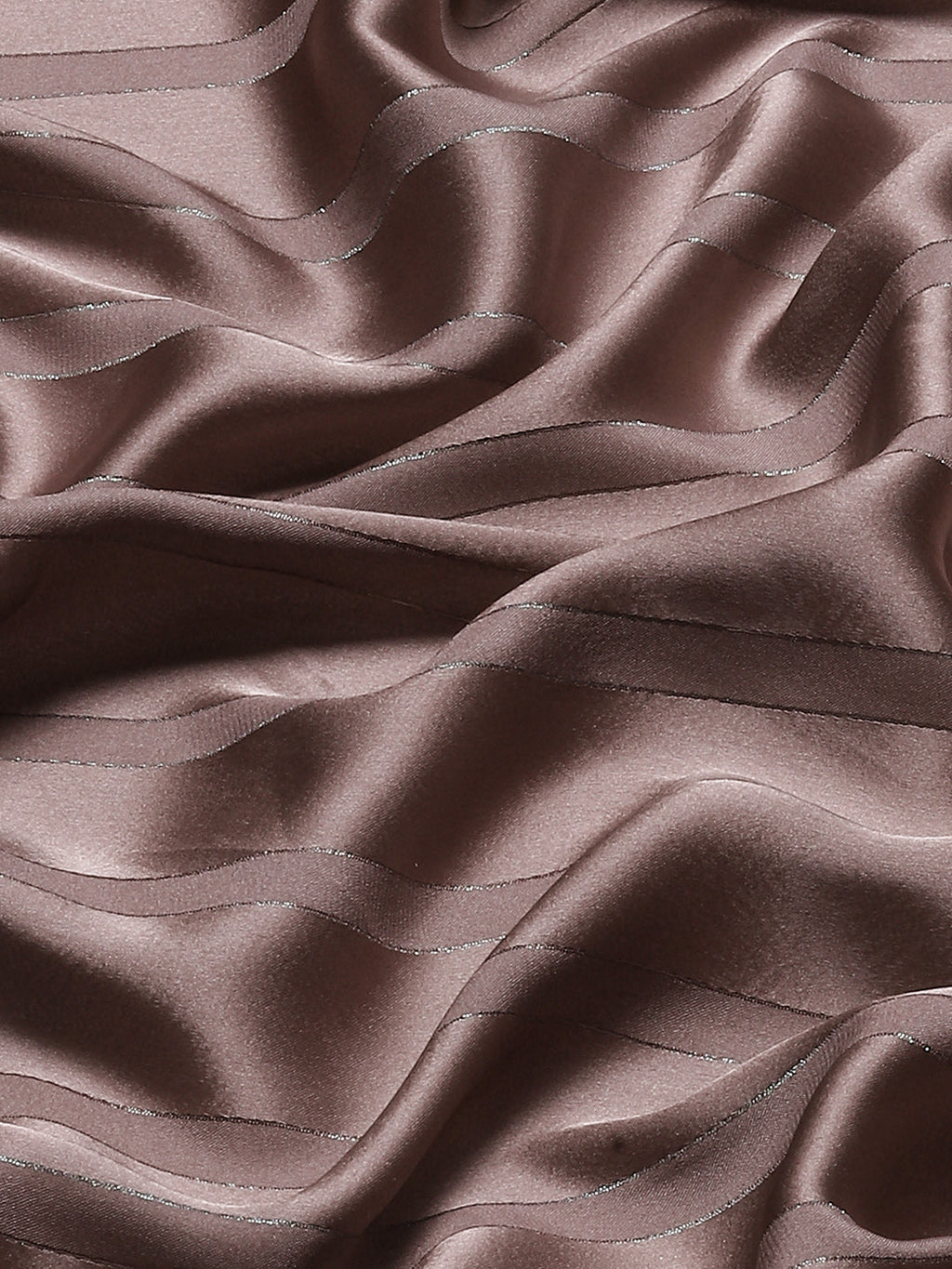 Tikhi Imli Gunmetal-Toned Striped Saree | Grocsy