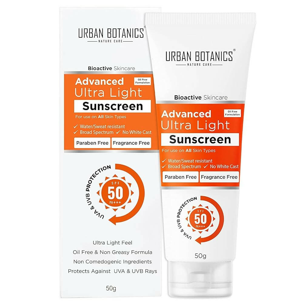 Urban Botanics Advance Ultra Light Sunscreen SPF 50 | Grocsy