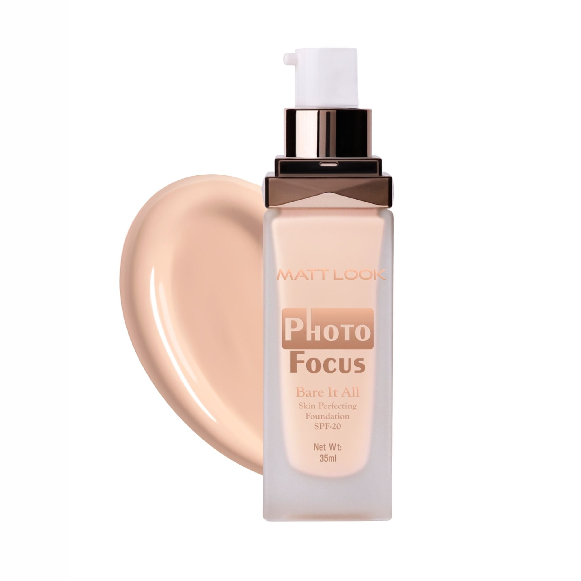 Matt Look Photo Focus Bare It All Skin Perfecting Foundation - Worthy Almond | Grocsy