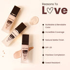 Matt Look Photo Focus Bare It All Skin Perfecting Foundation - Worthy Almond | Grocsy