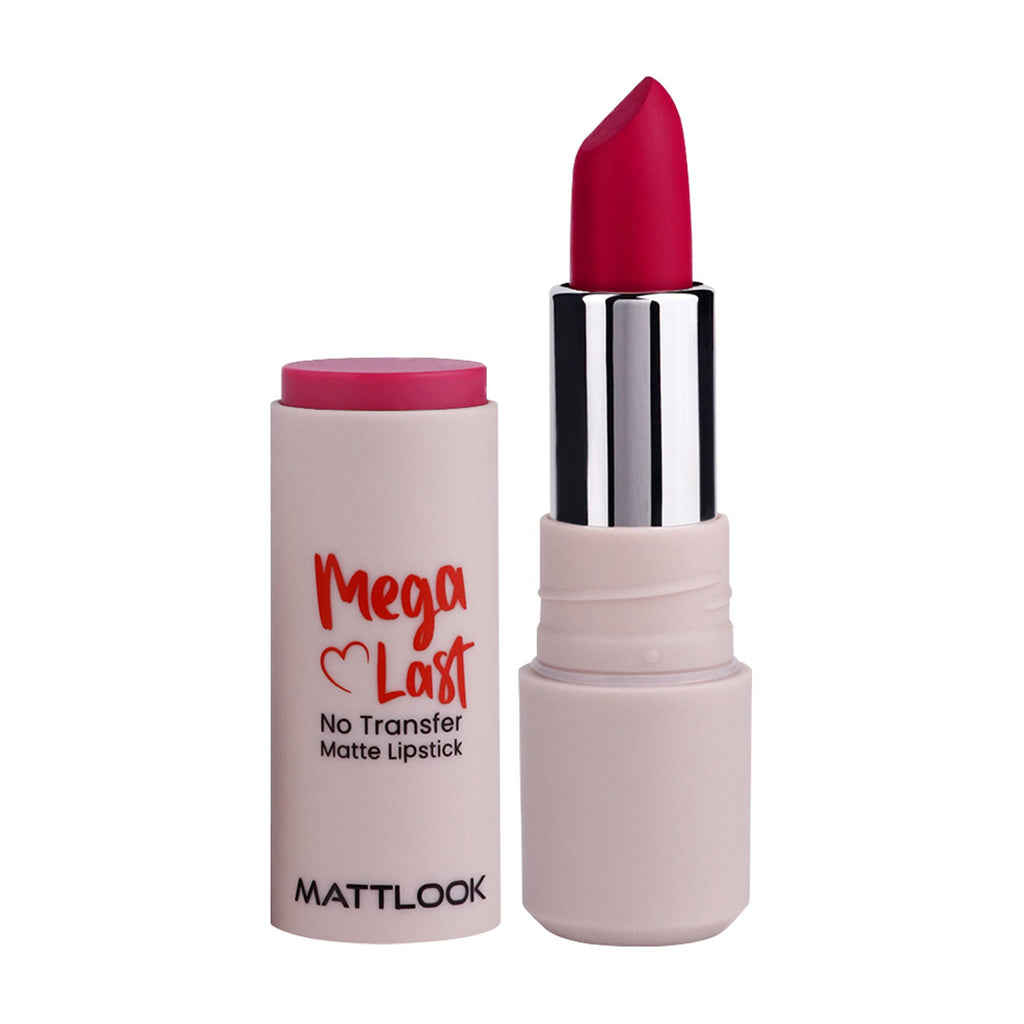 Matt Look Mega Last No Transfer Matte Lipstick - Poppy Magenta | Grocsy
