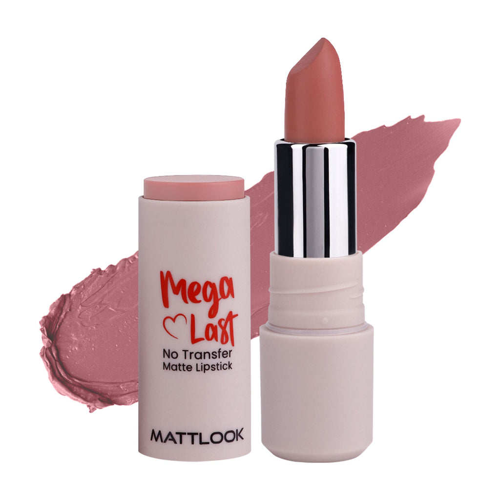 Matt Look Mega Last No Transfer Matte Lipstick - Mauve Baby | Grocsy