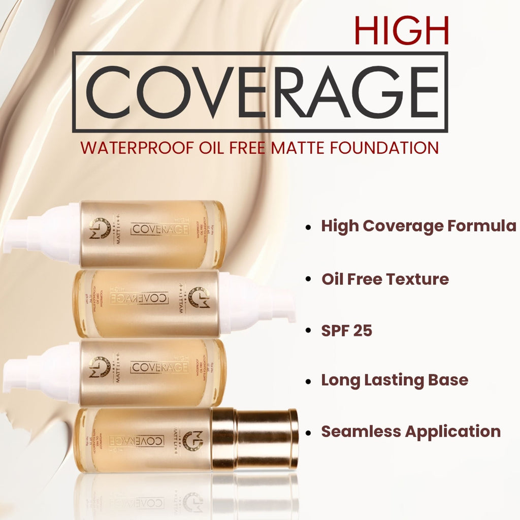 Matt Look High Coverage Foundation - Dewy | Grocsy