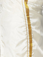Sethukrishna Boys Maroon & White Solid Shirt and Dhoti Set | Grocsy