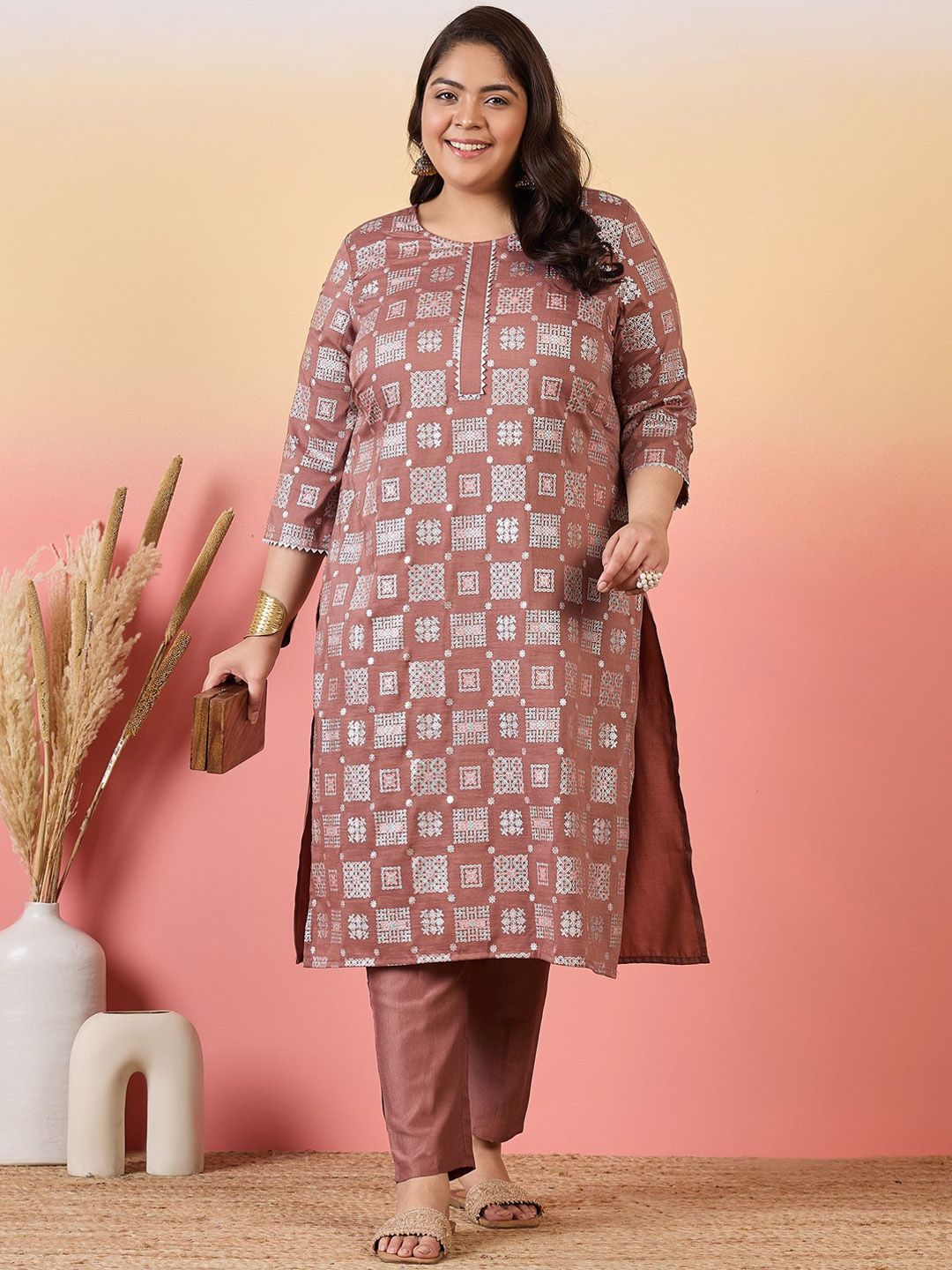 Sztori Women Floral Printed Regular Kurta with Trousers | Grocsy