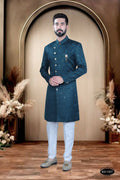 Joban Fashion Men's Blue TR Kurta with Pyjama | Grocsy
