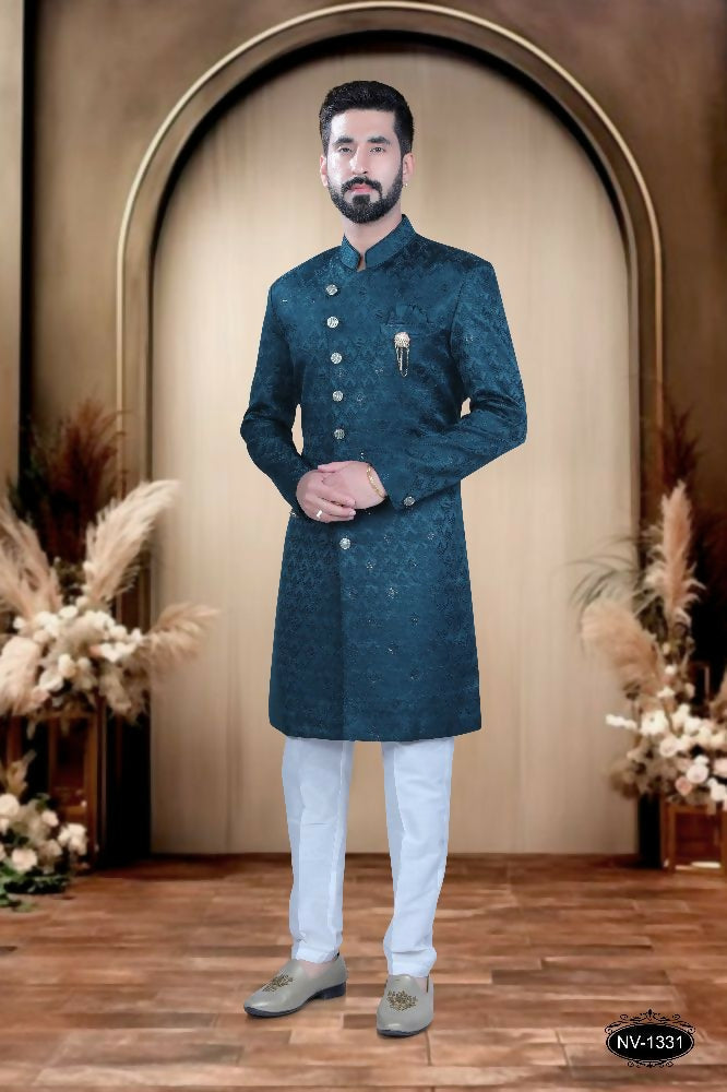 Joban Fashion Men's Blue TR Kurta with Pyjama | Grocsy