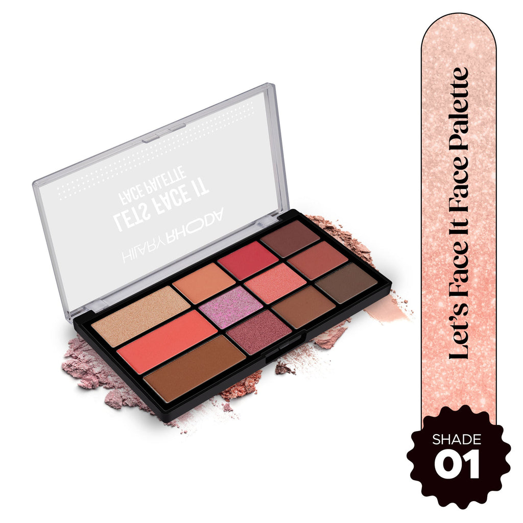 Hilary Rhoda Lets Face It Face Palette - Day Spring 01 | Grocsy