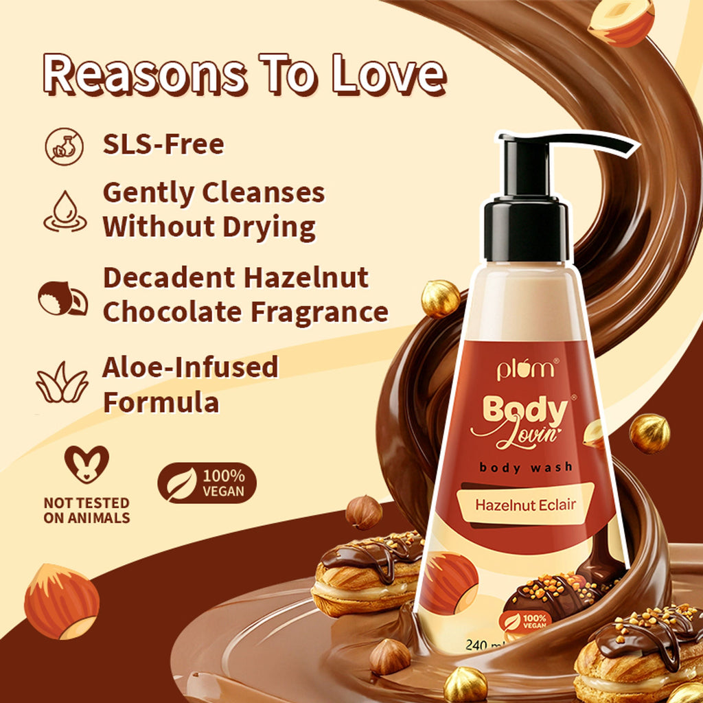 Plum BodyLovin' Hazelnut Eclair Body Wash | Grocsy