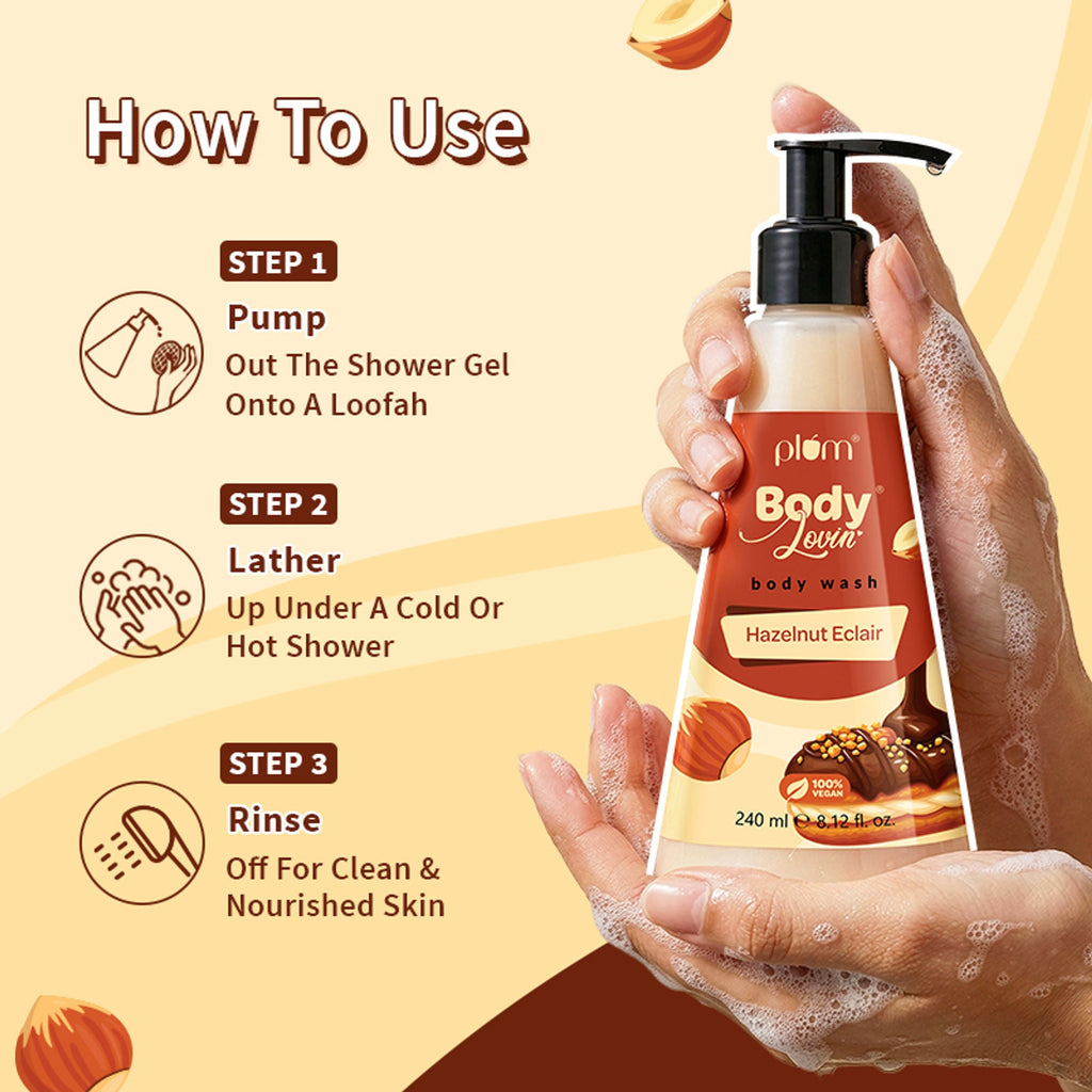 Plum BodyLovin' Hazelnut Eclair Body Wash | Grocsy