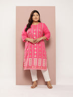 Sztori Plus Size Ethnic Printed Kurta | Grocsy