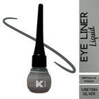 KINDED Liquid Metallic Eye Liner - Greyish Silver | Grocsy