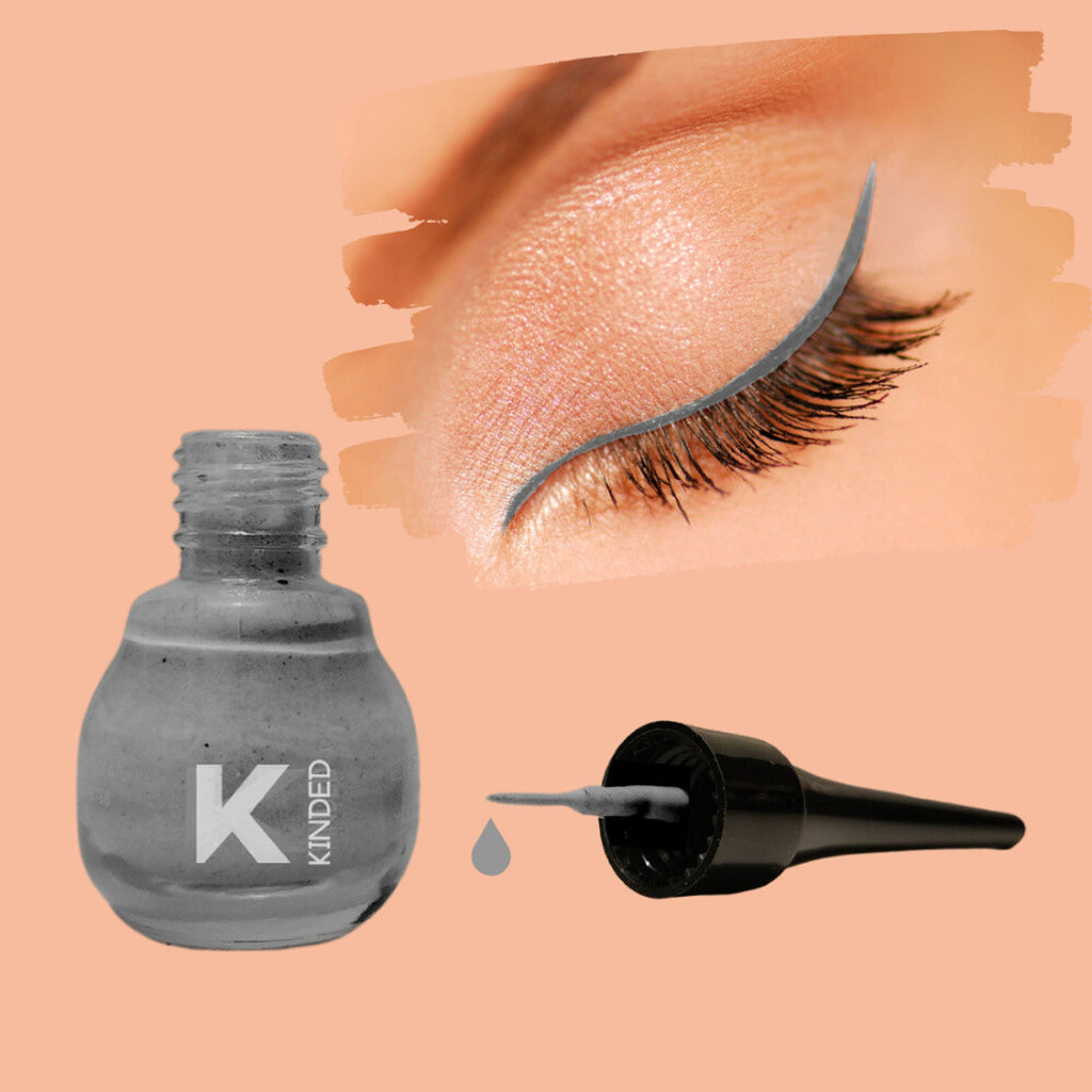 KINDED Liquid Metallic Eye Liner - Greyish Silver | Grocsy