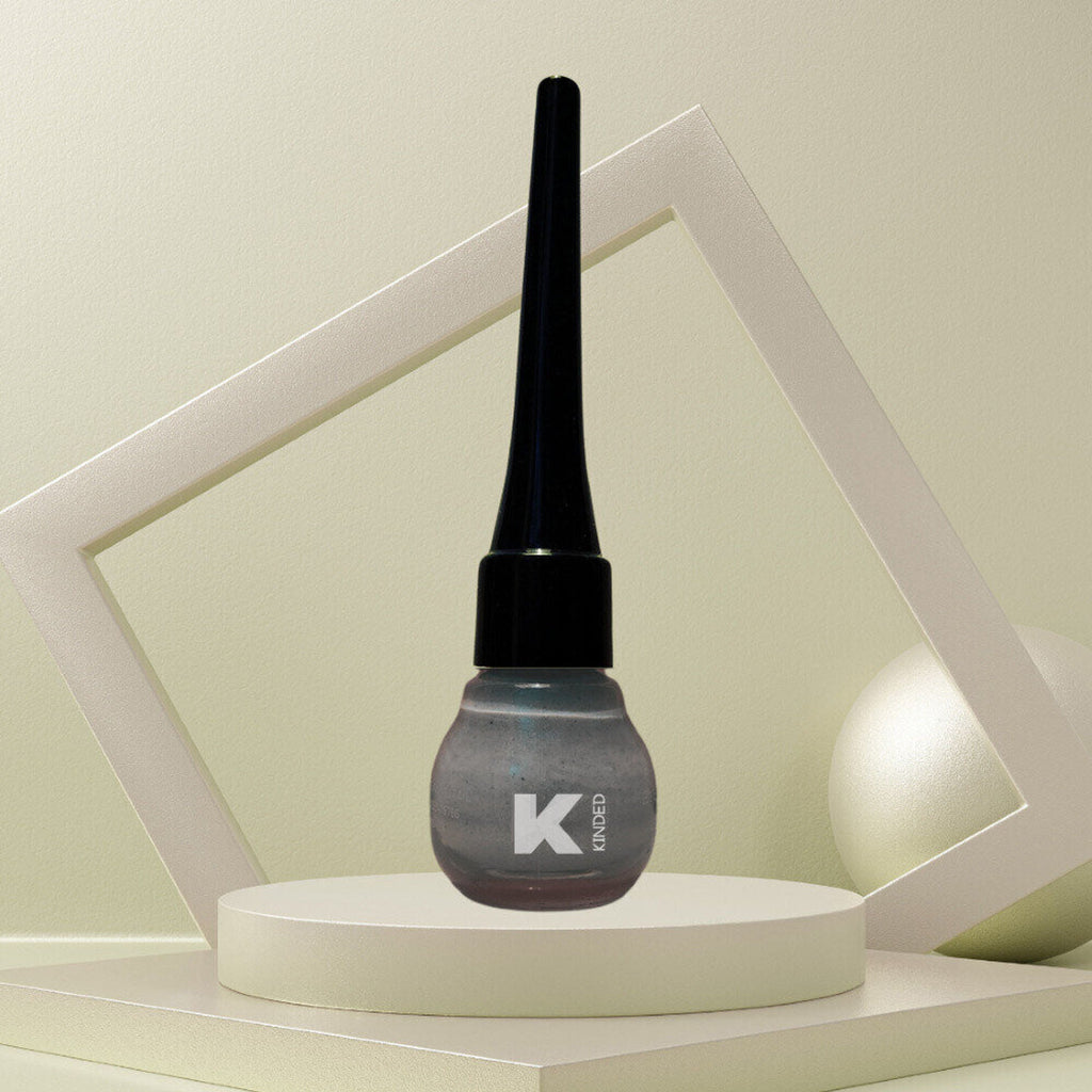 KINDED Liquid Metallic Eye Liner - Greyish Silver | Grocsy