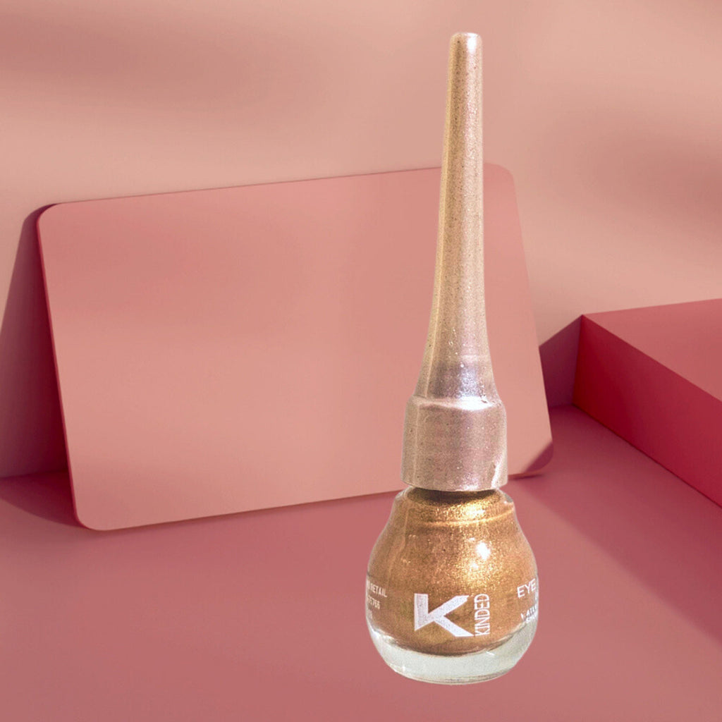 KINDED Liquid Metallic Eye Liner - Cool Copper | Grocsy