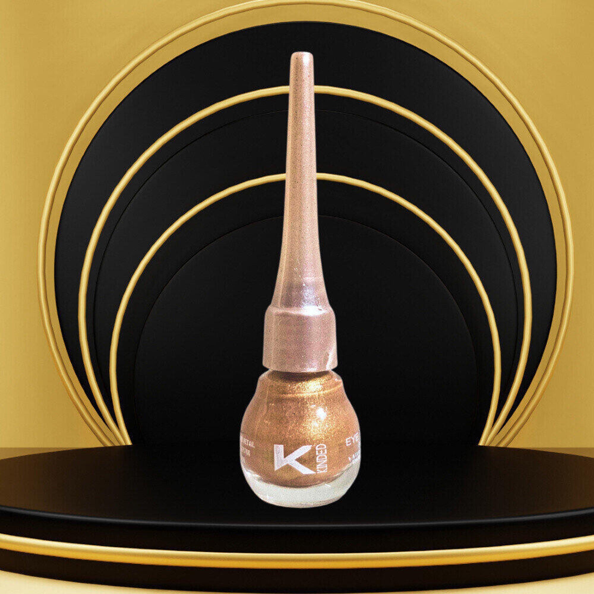 KINDED Liquid Metallic Eye Liner - Cool Copper | Grocsy