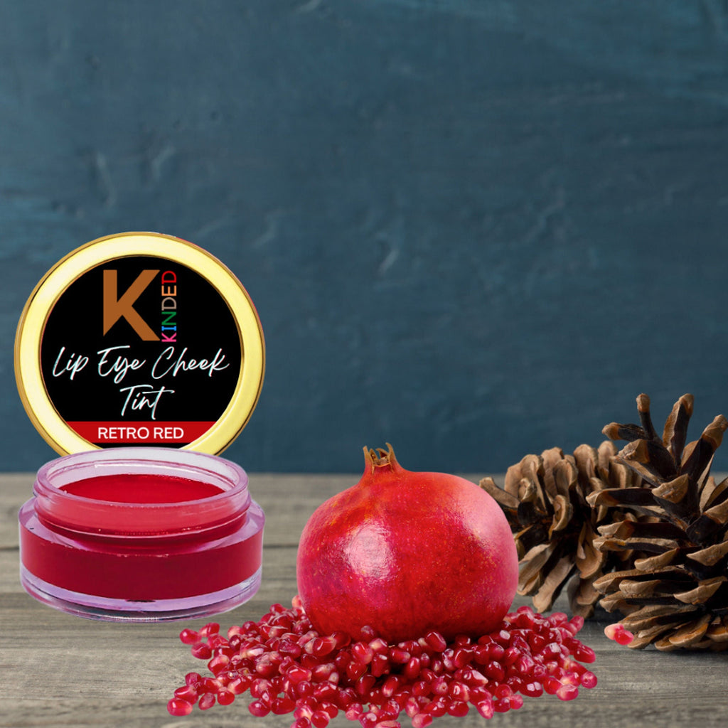 KINDED Lip, Eye and Cheek Tint - Retro Red | Grocsy
