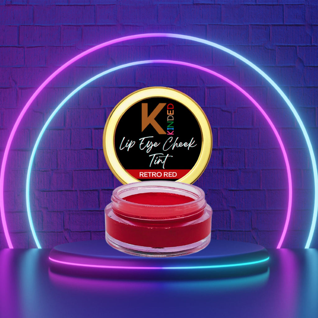 KINDED Lip, Eye and Cheek Tint - Retro Red | Grocsy