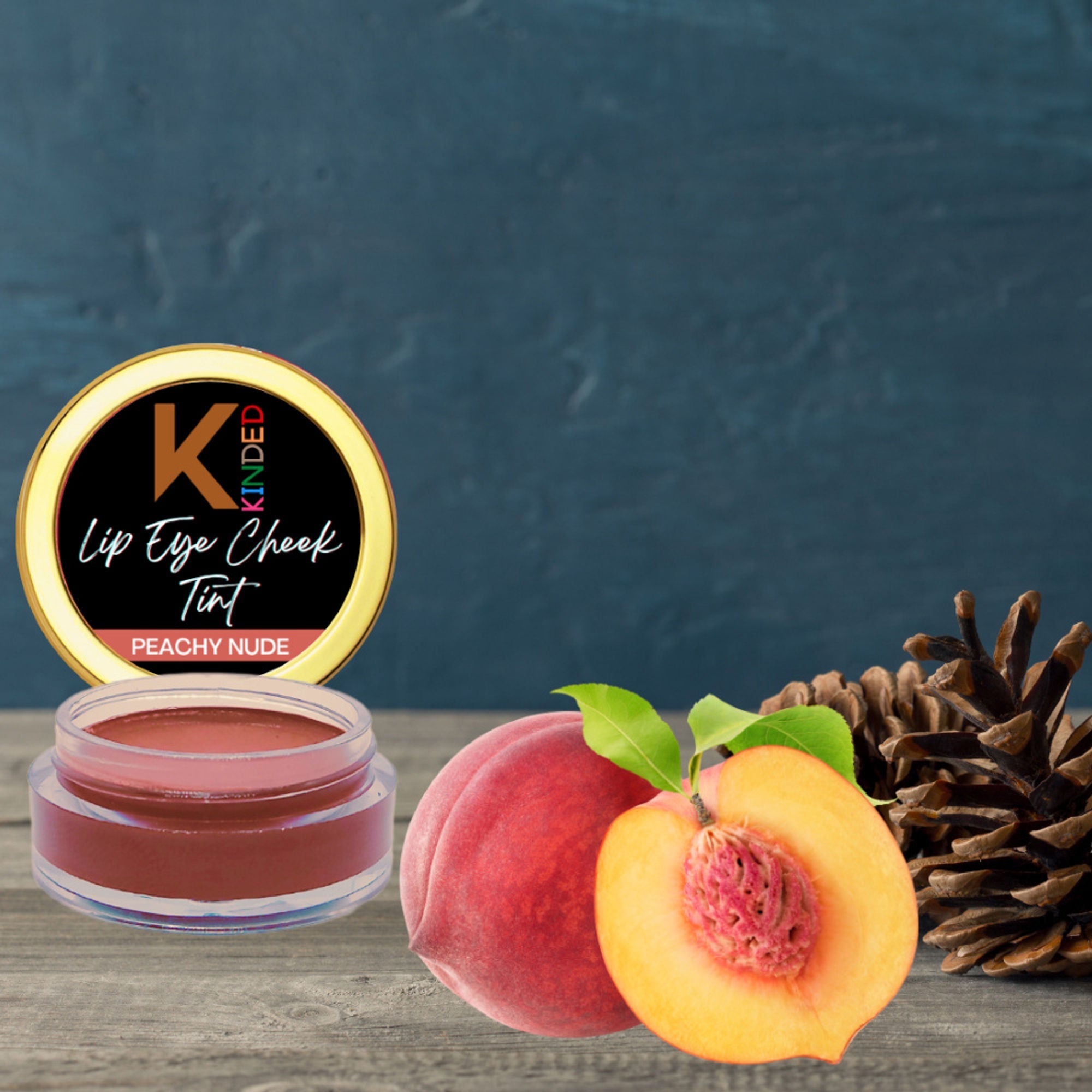 KINDED Lip, Eye and Cheek Tint - Peachy Nude | Grocsy