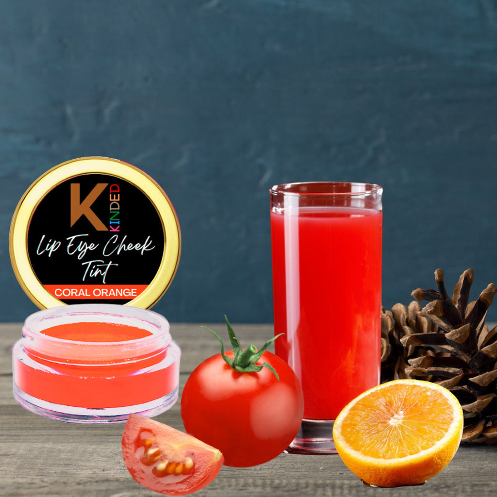KINDED Lip, Eye and Cheek Tint - Coral Orange | Grocsy