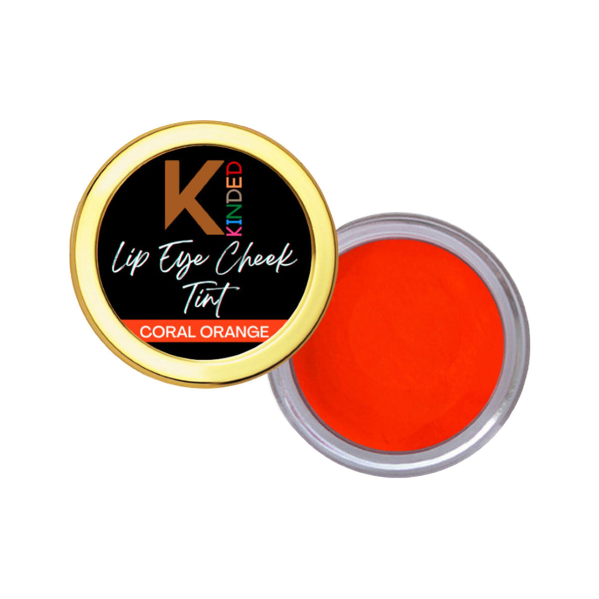 KINDED Lip, Eye and Cheek Tint - Coral Orange | Grocsy