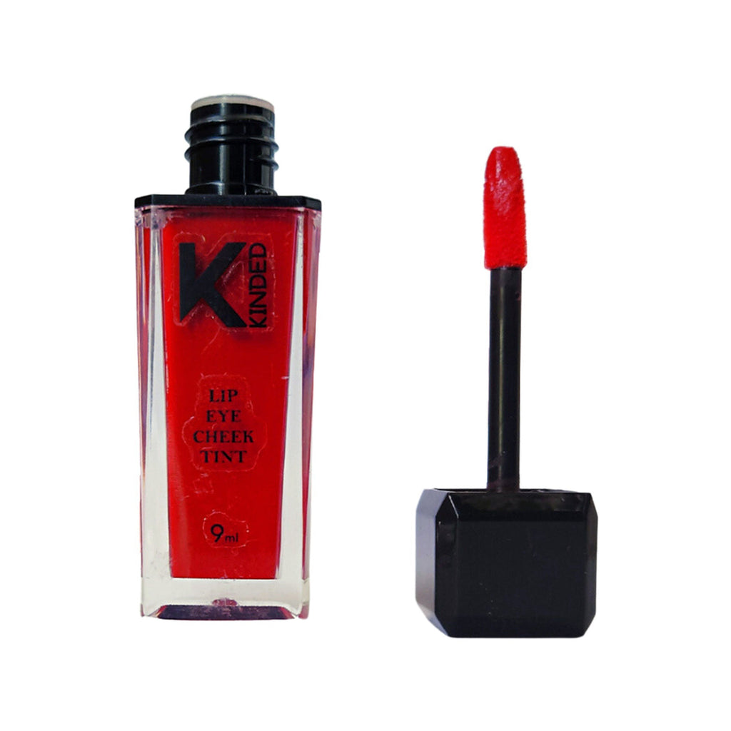 KINDED Lip, Eye & Cheek Tint with Vitamin-E Enriched - 04 Brick Red | Grocsy