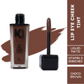 KINDED Lip, Eye & Cheek Tint with Vitamin-E Enriched - 07 Choco Brown | Grocsy