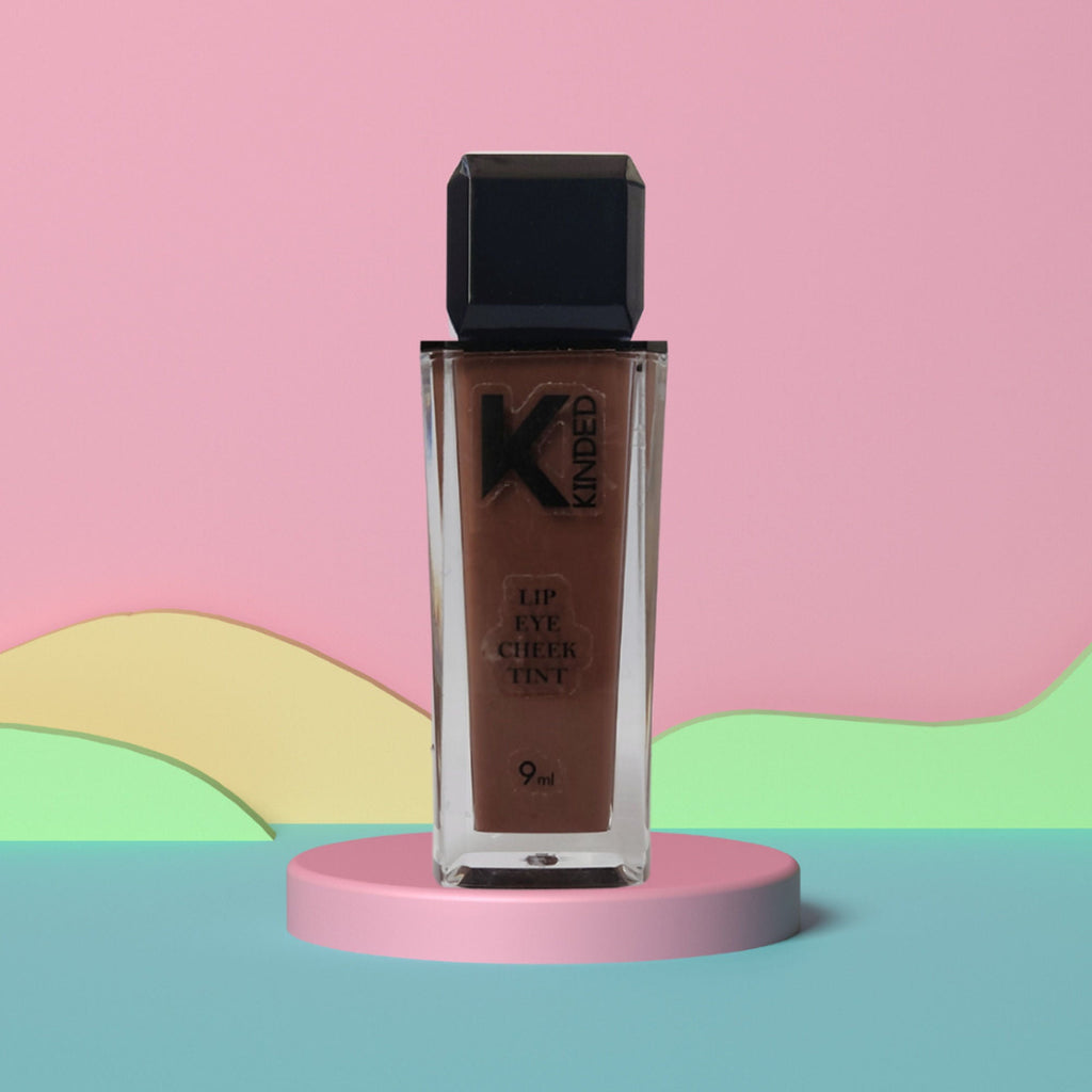 KINDED Lip, Eye & Cheek Tint with Vitamin-E Enriched - 07 Choco Brown | Grocsy