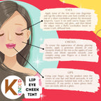 KINDED Lip, Eye & Cheek Tint with Vitamin-E Enriched - 07 Choco Brown | Grocsy