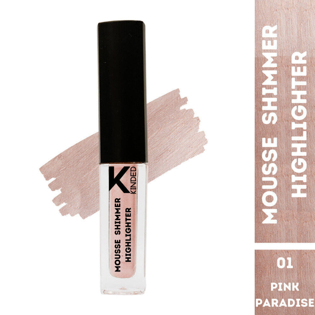 KINDED Mousse Shimmer Highlighter - Pink Paradise | Grocsy